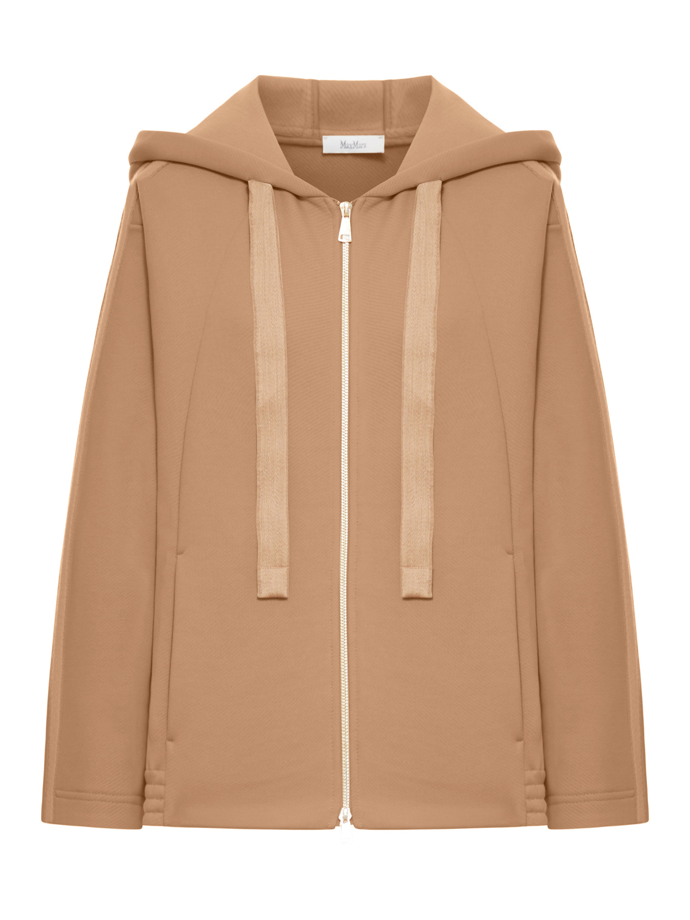 Max Mara Long-sleeved Hoodie In Nude