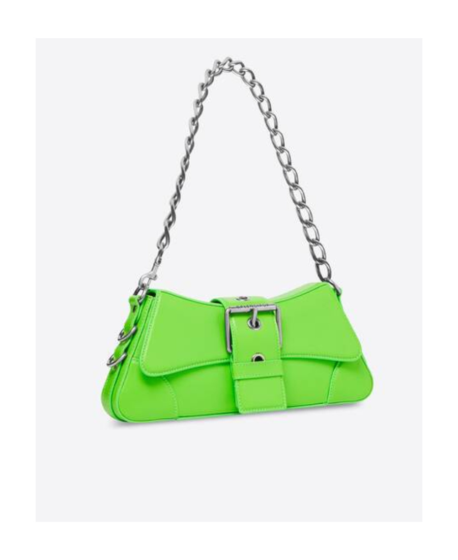 Balenciaga Women's Lindsay Small Shoulder Bag With Strap In Bright Green In Green