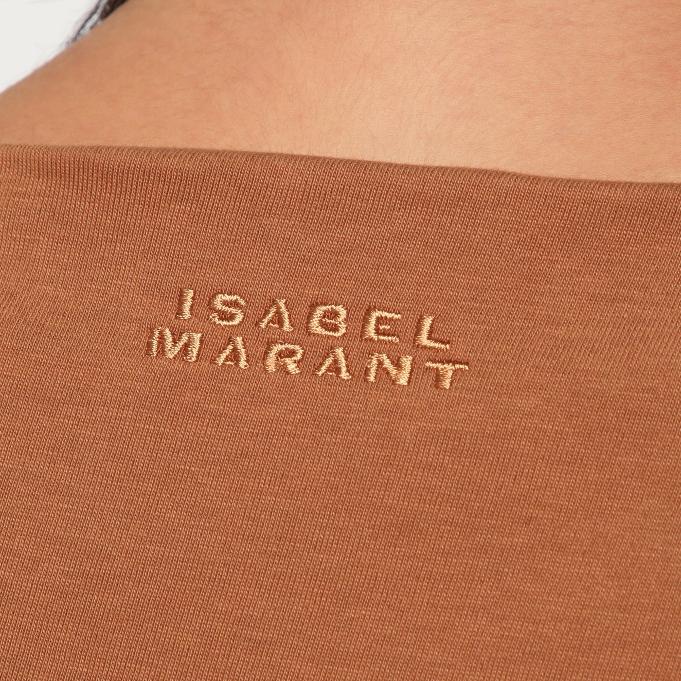 Isabel Marant Asymmetrical Sebani T-shirt In Caramel Colour Women In Brown