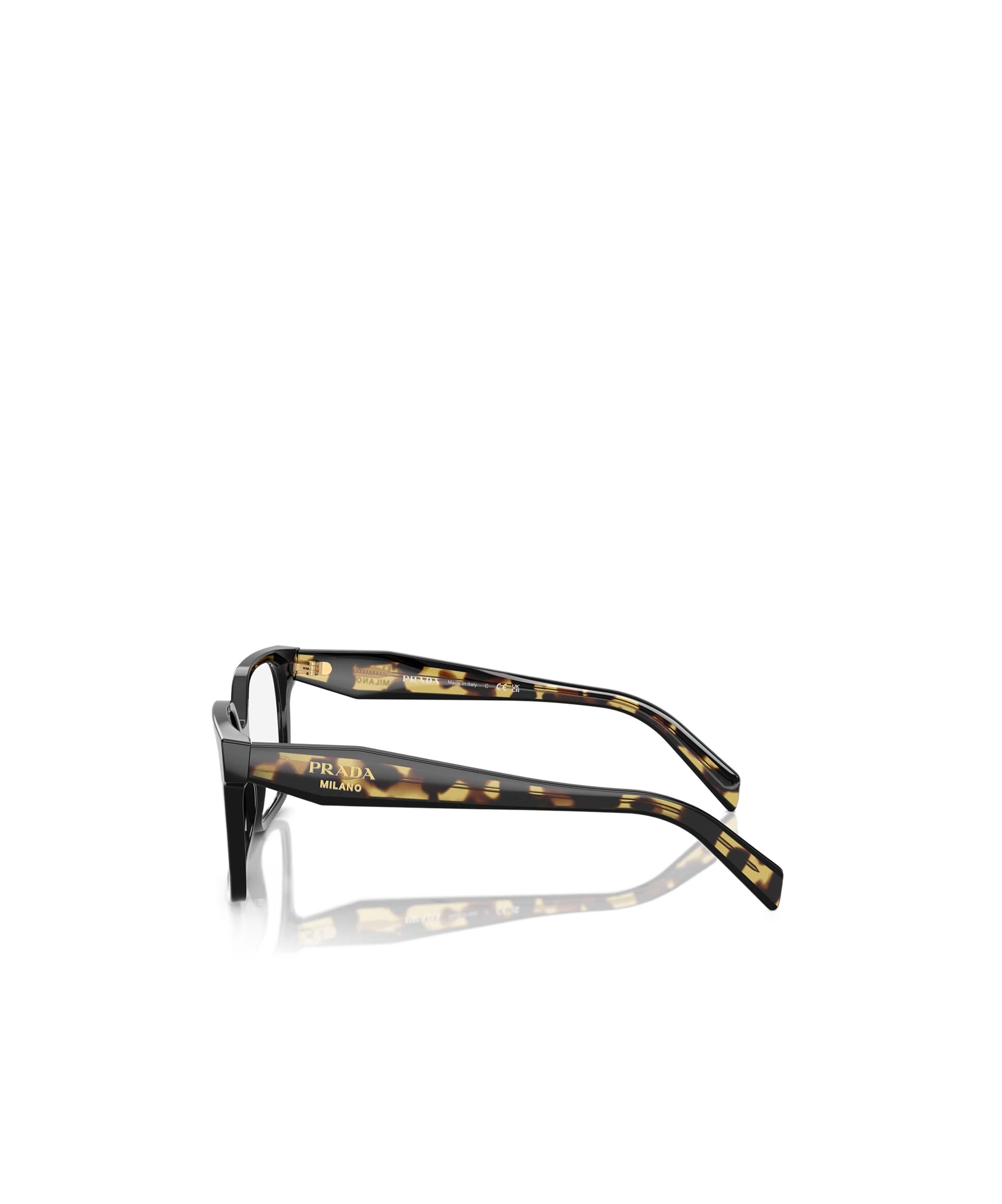 Prada Square Mirror In Black