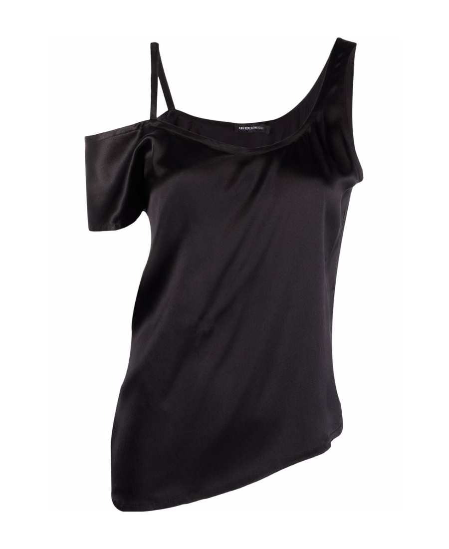 Ann Demeulemeester One-shoulder Blouse In Black