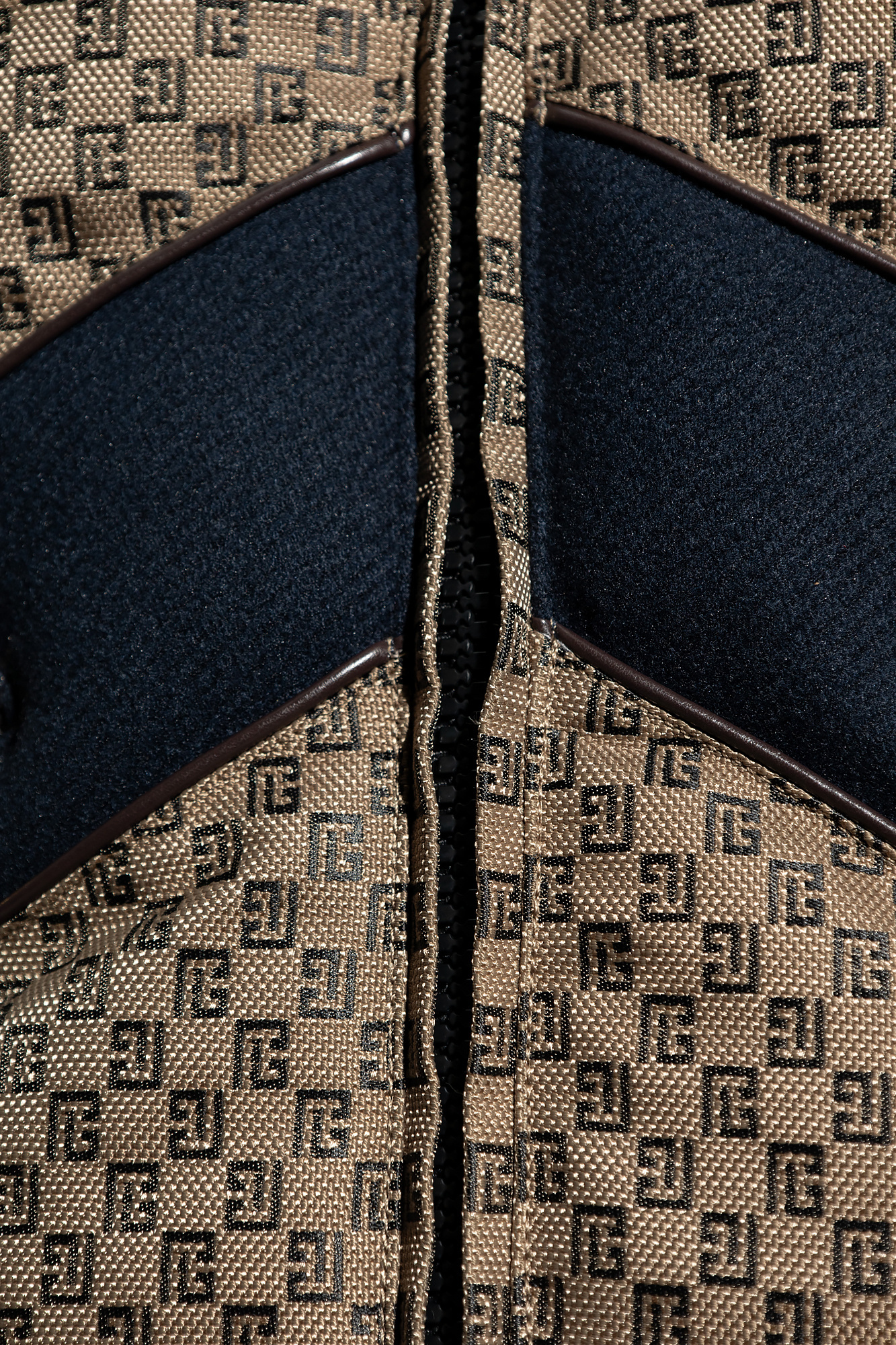 Balmain Pb Monogram-jacquard Quilted Gilet In Black