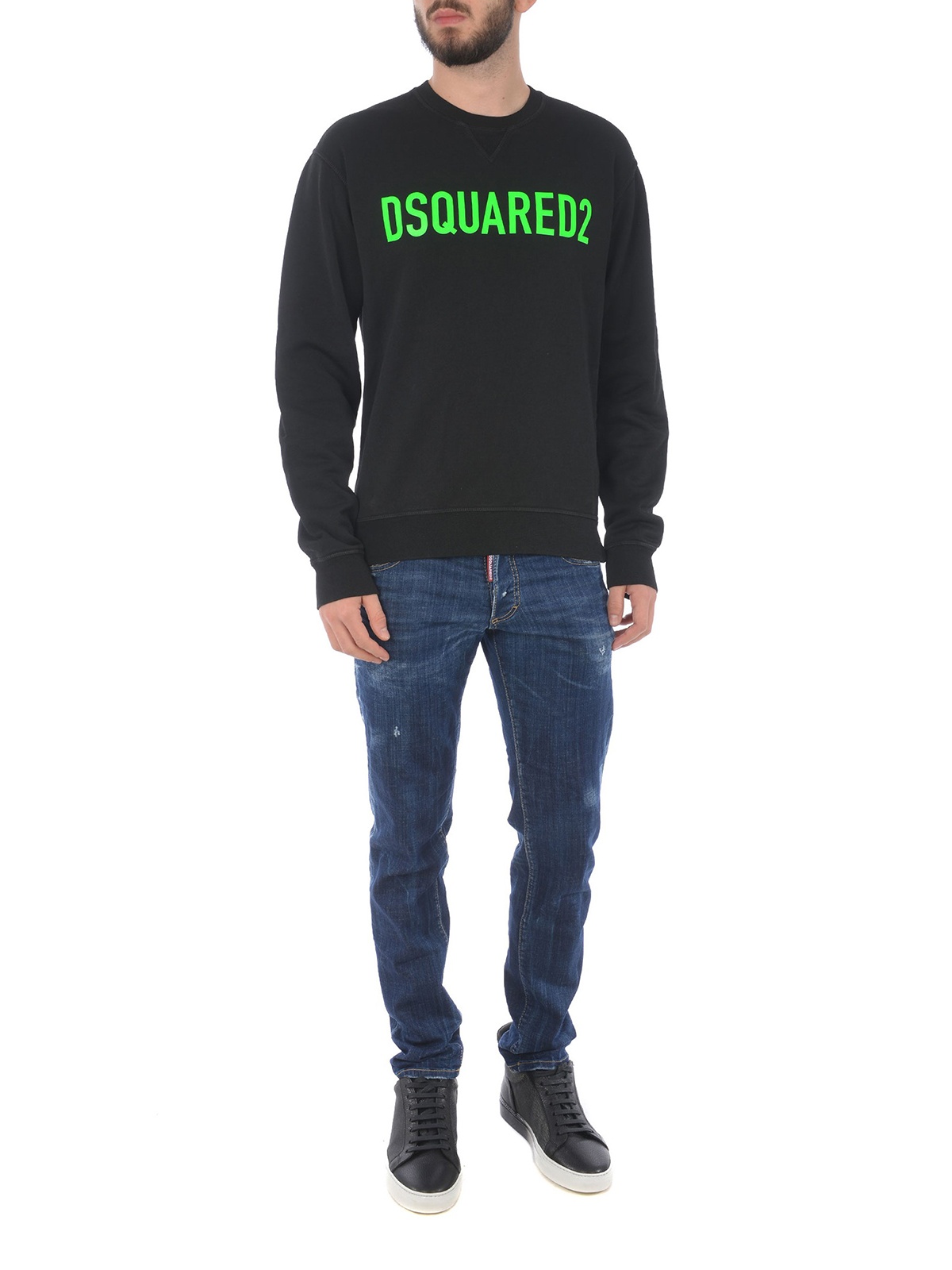 Dsquared2 Logo Sweater In Black