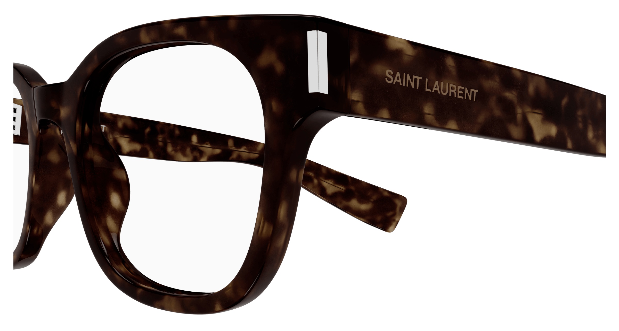 Saint Laurent Logo Flat Mirror In Black