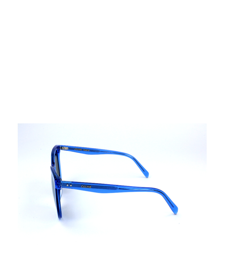 Celine Logo Logo Sunglasses In Blue
