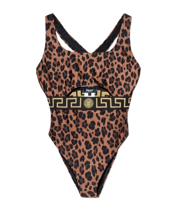 Versace Pattern One-piece Swimsuit In Animal Print