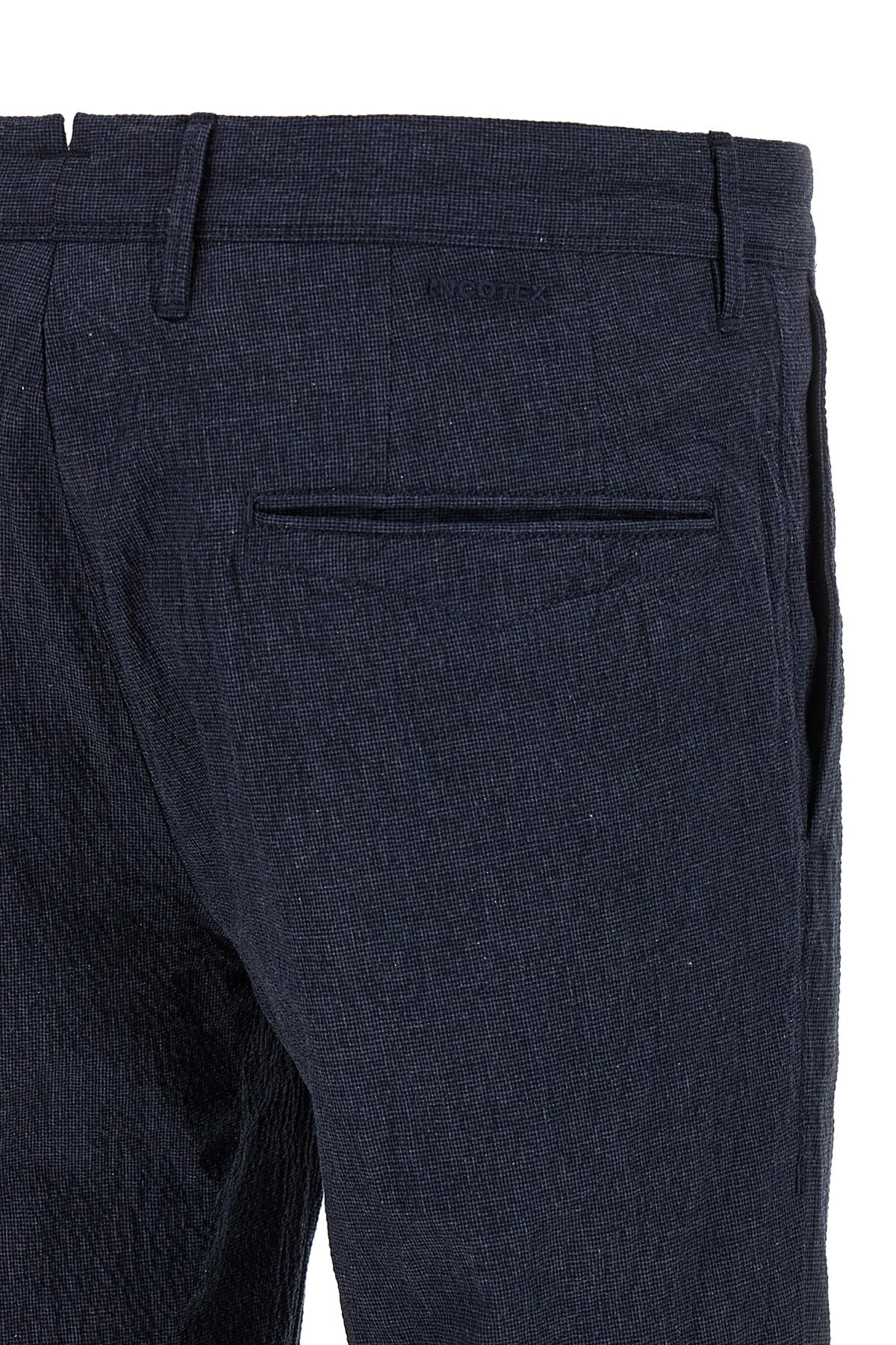 Incotex Cotton Trousers With Back Pocket And Belt Loops