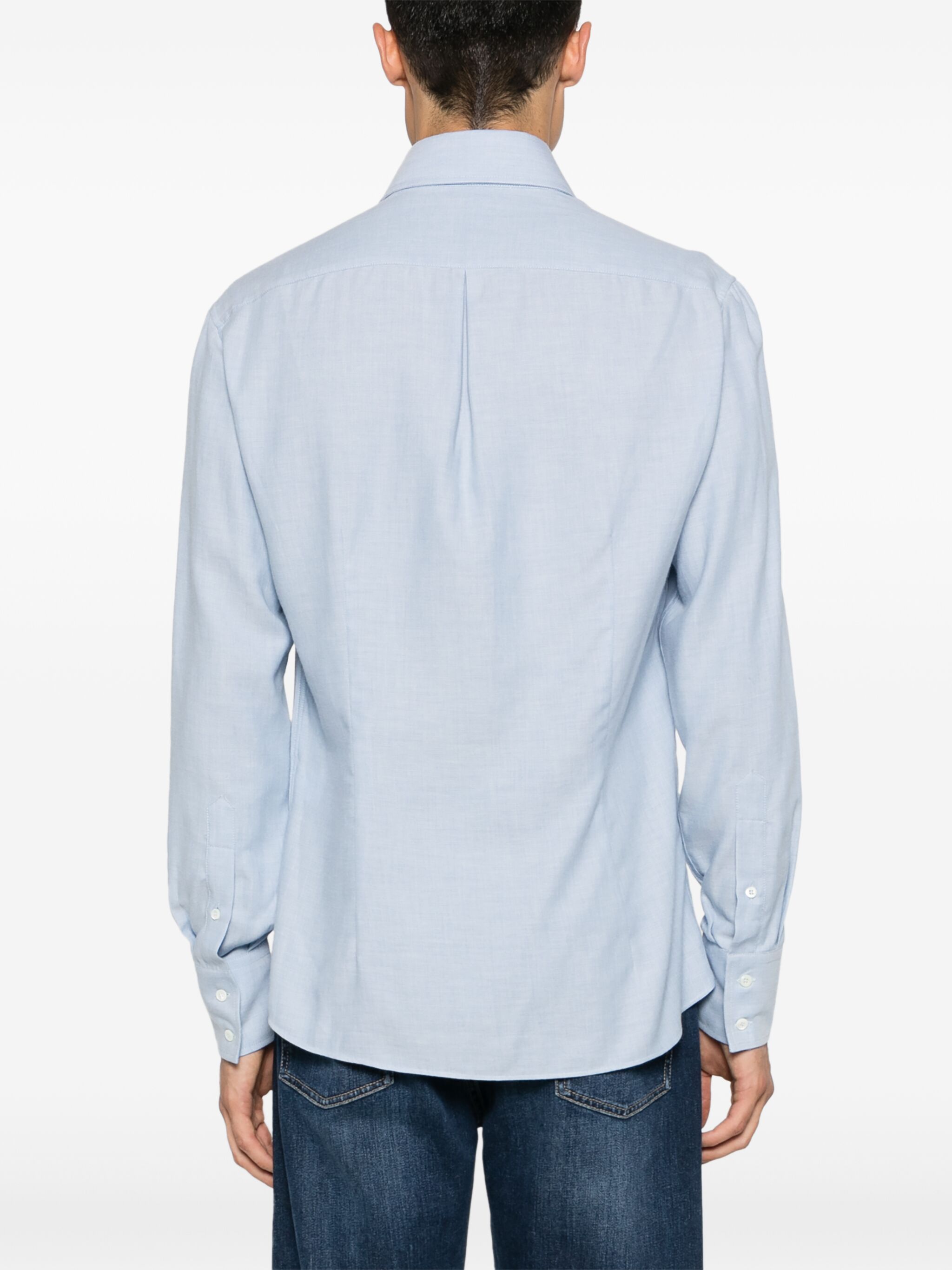 Brunello Cucinelli Long-sleeved Shirt In White