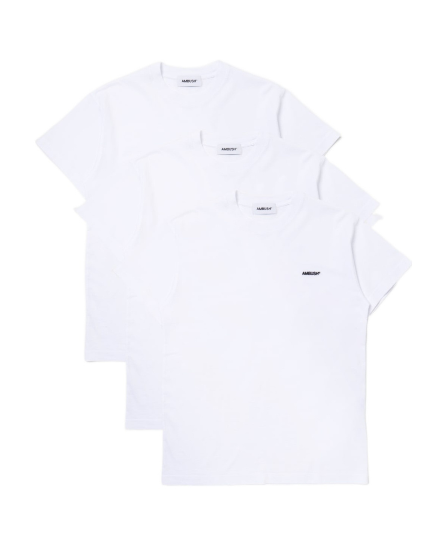 Ambush Logo Detailed Pack Of Three T-shirt In White