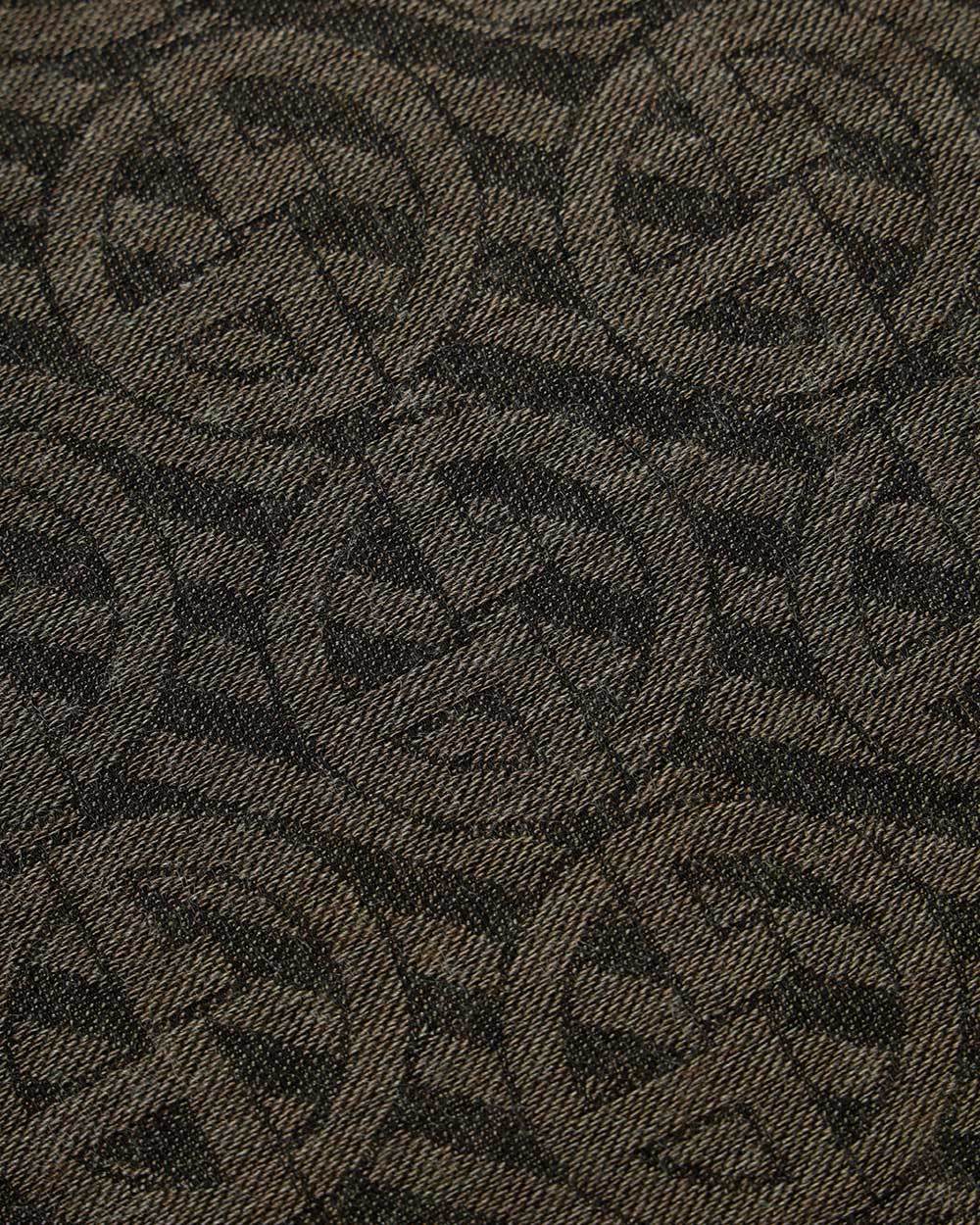 Giorgio Armani Logo Scarf In Black