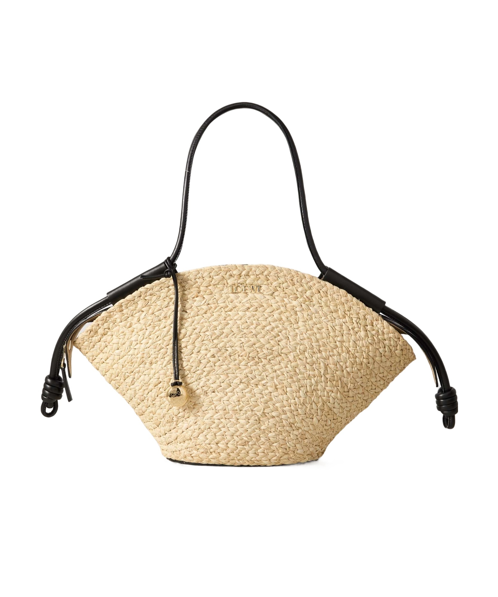 Loewe Mini Pebble Tote Bag In Nude