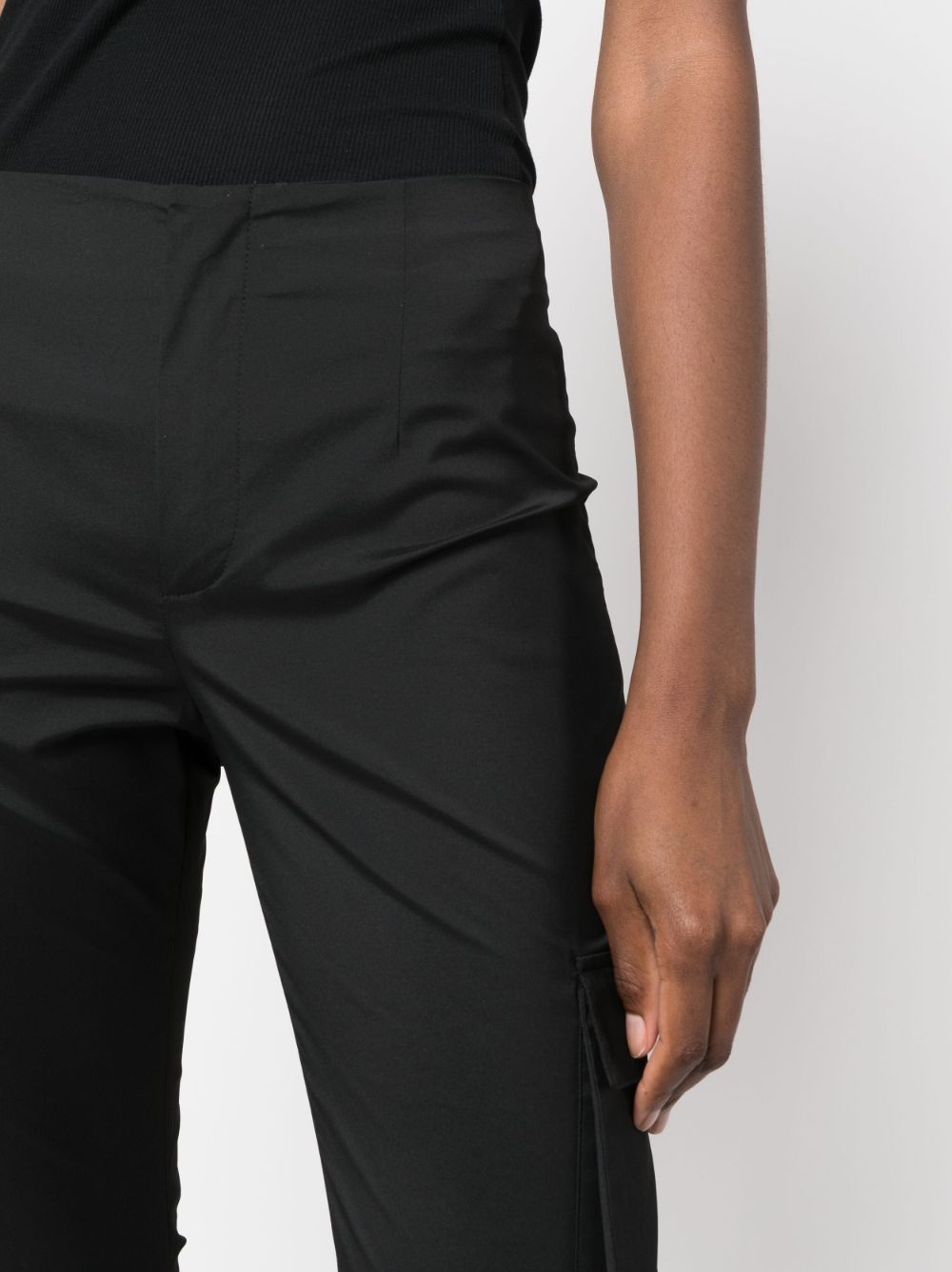 Philosophy Di Lorenzo Serafini Cargo-pocket Flared Trousers In Black
