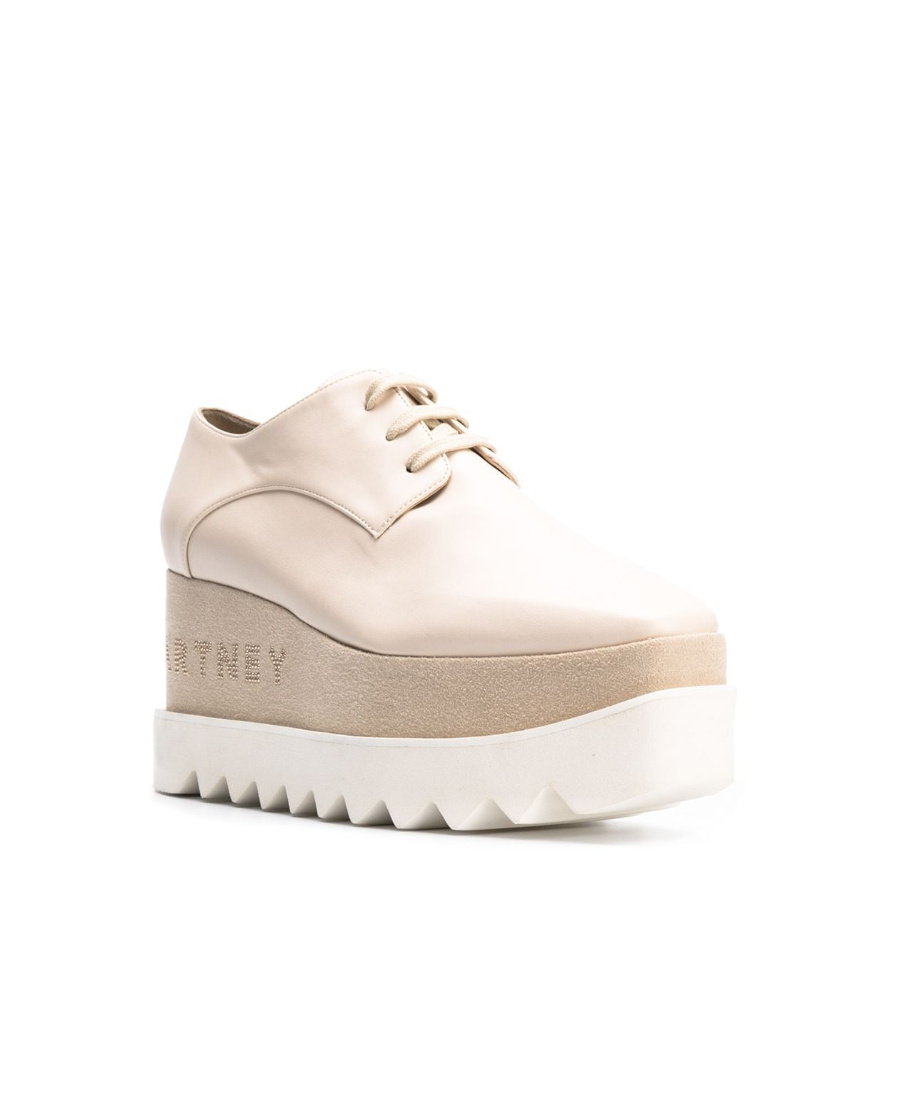 Shop Stella Mccartney Elyse Platform Shoes In White
