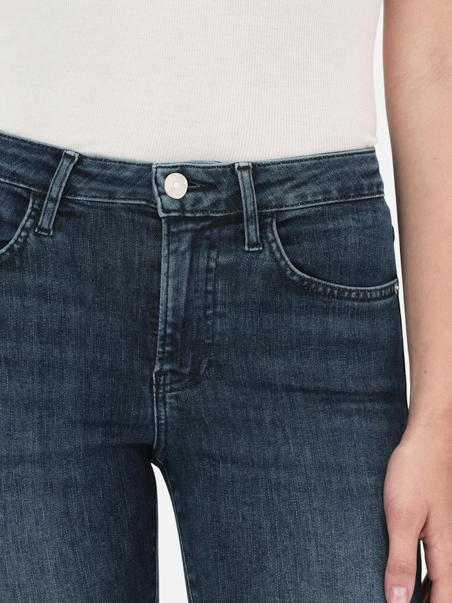 Frame Belt Ring Denim Trousers In Blue