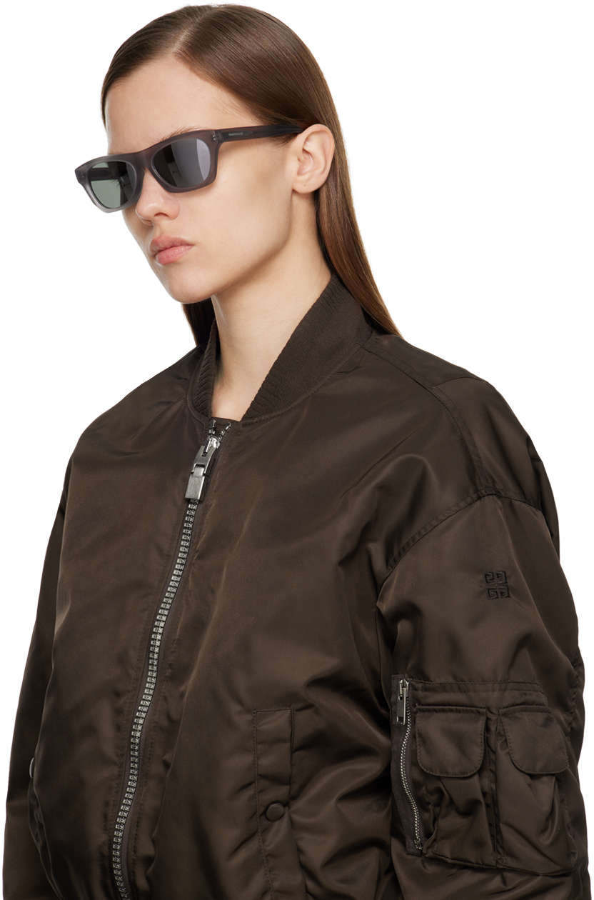 Givenchy Eyewear Rectangle Frame Sunglasses In Gray