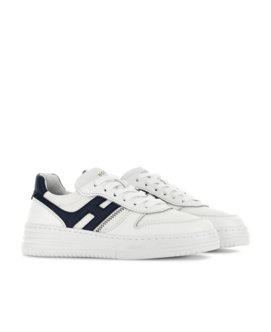 Hogan White Leather H630 Sneakers In White