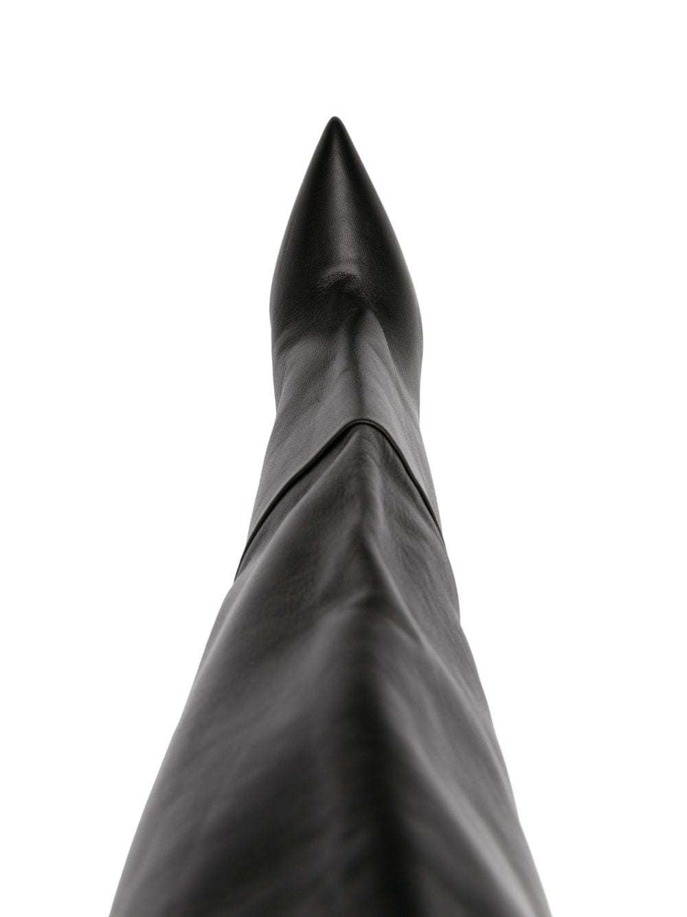 Khaite River Knee High Boot 90 In Black