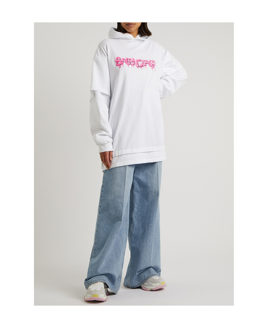 Balenciaga Triple S Sneakers - Women's - Fabric/polyurethane/rubberpolyurethane In White