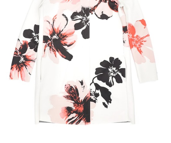 Sportmax Lapel Printed Casual Jacket In White