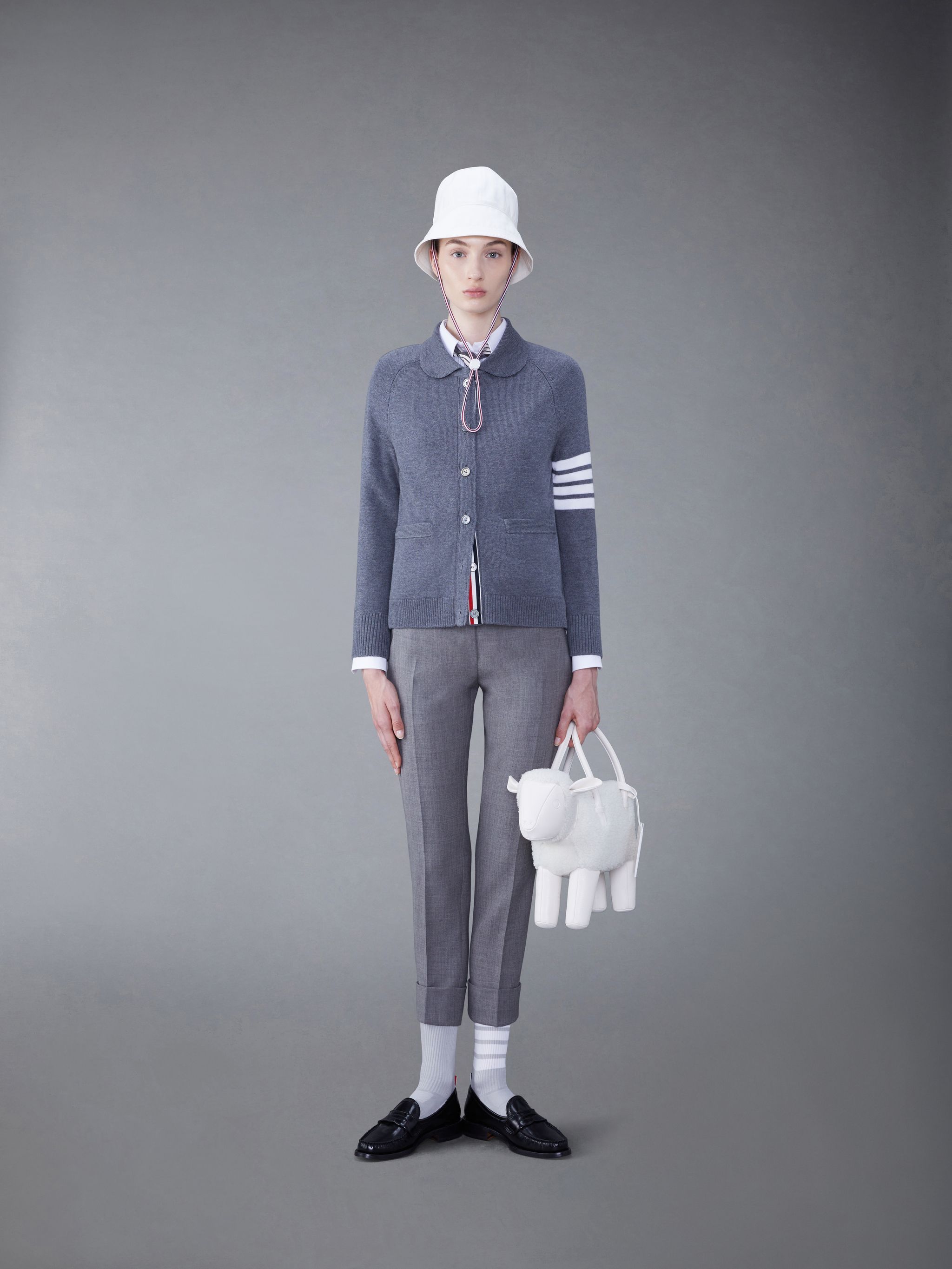 Thom Browne 4-bar Stripe Cardigan In Multicolor