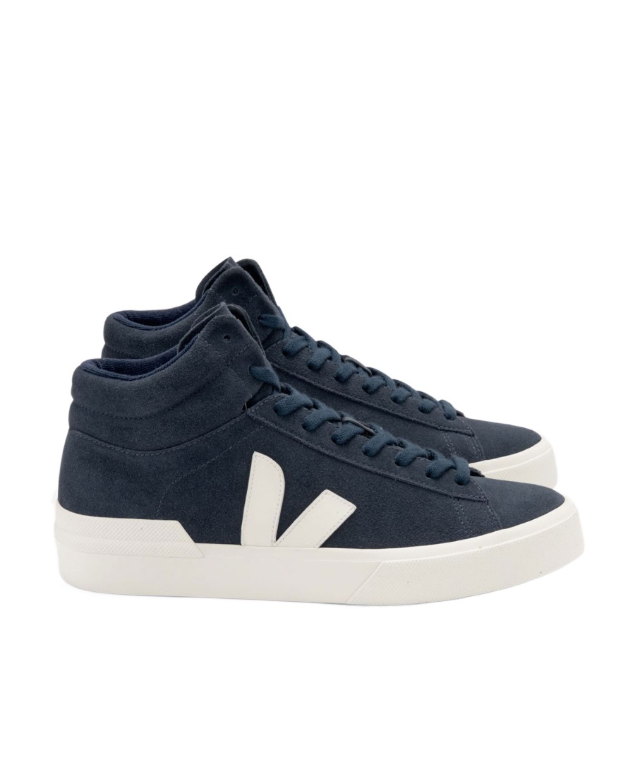 Veja Logo-patch High-top Sneakers In Blue