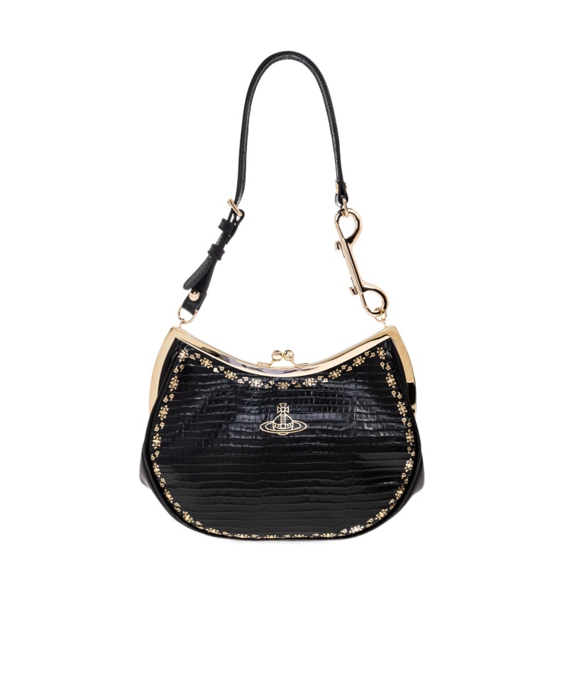 Vivienne Westwood Charm Frame Wallet In Black