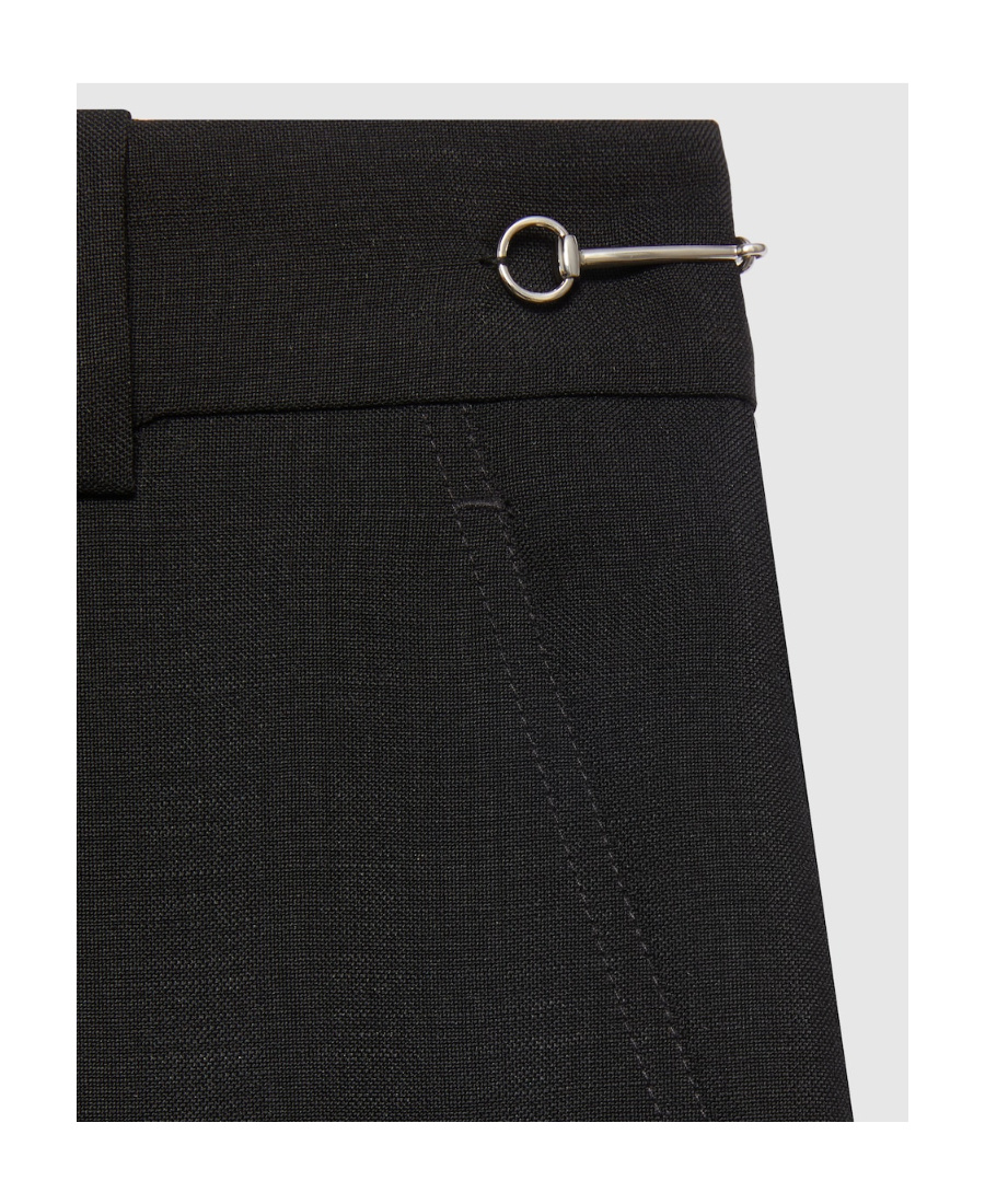 Gucci Cotton Jersey Trousers With Embroidery In Black