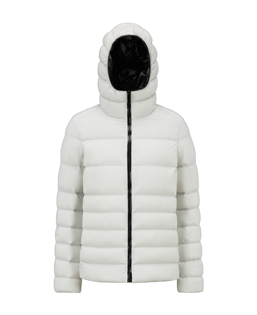 Moncler Long Sleeve Hooded Puffer Jacket In White
