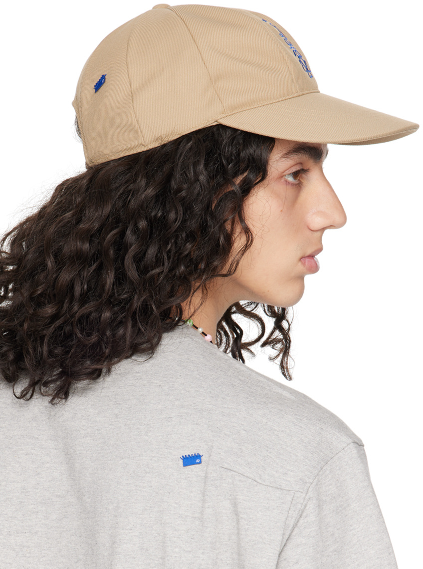 Ader Error Embroidered Baseball Cap In Nude