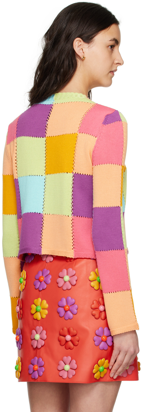 Moschino Spliced Casual Jacket In Multicolor