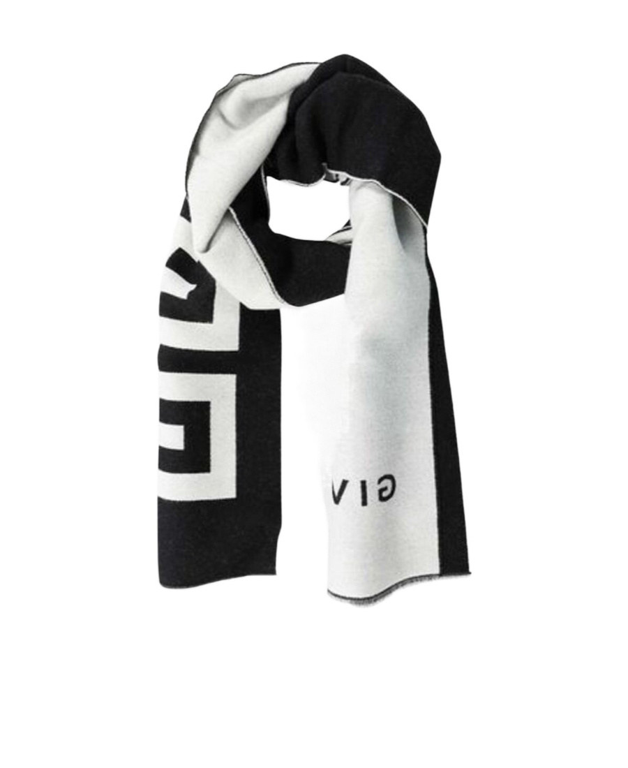 Givenchy Logo Printed Scarf In Black