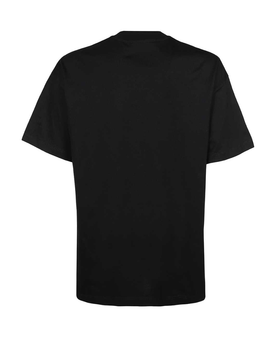 Msgm Round-necked T-shirt In Black