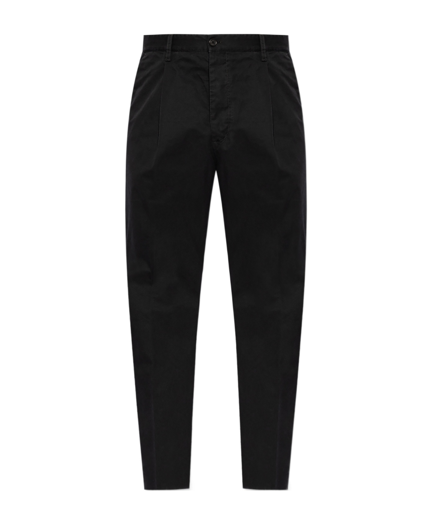 Dsquared2 One Pleat Pants In Black