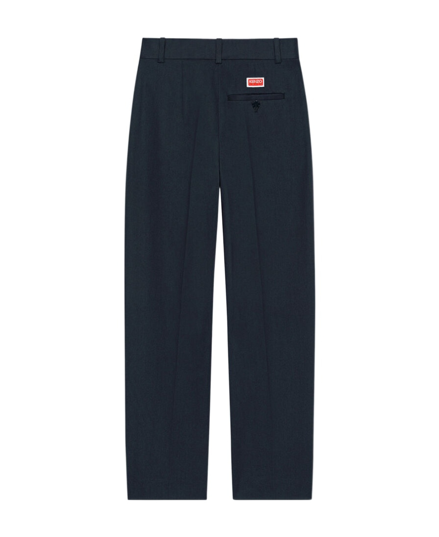 Kenzo Cropped Tailored Trousers In Black