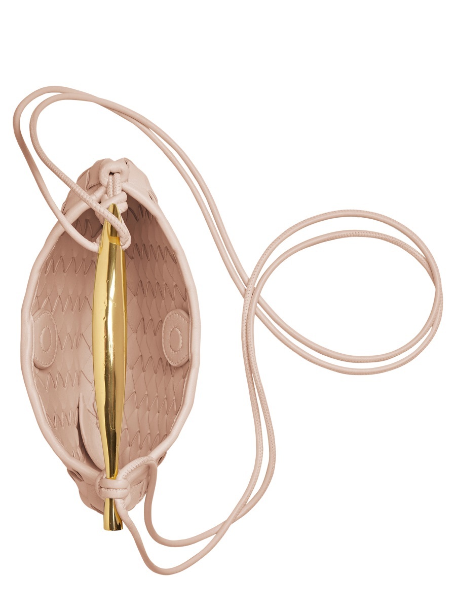 Bottega Veneta Mini Sardine Shoulder Bag In Pink