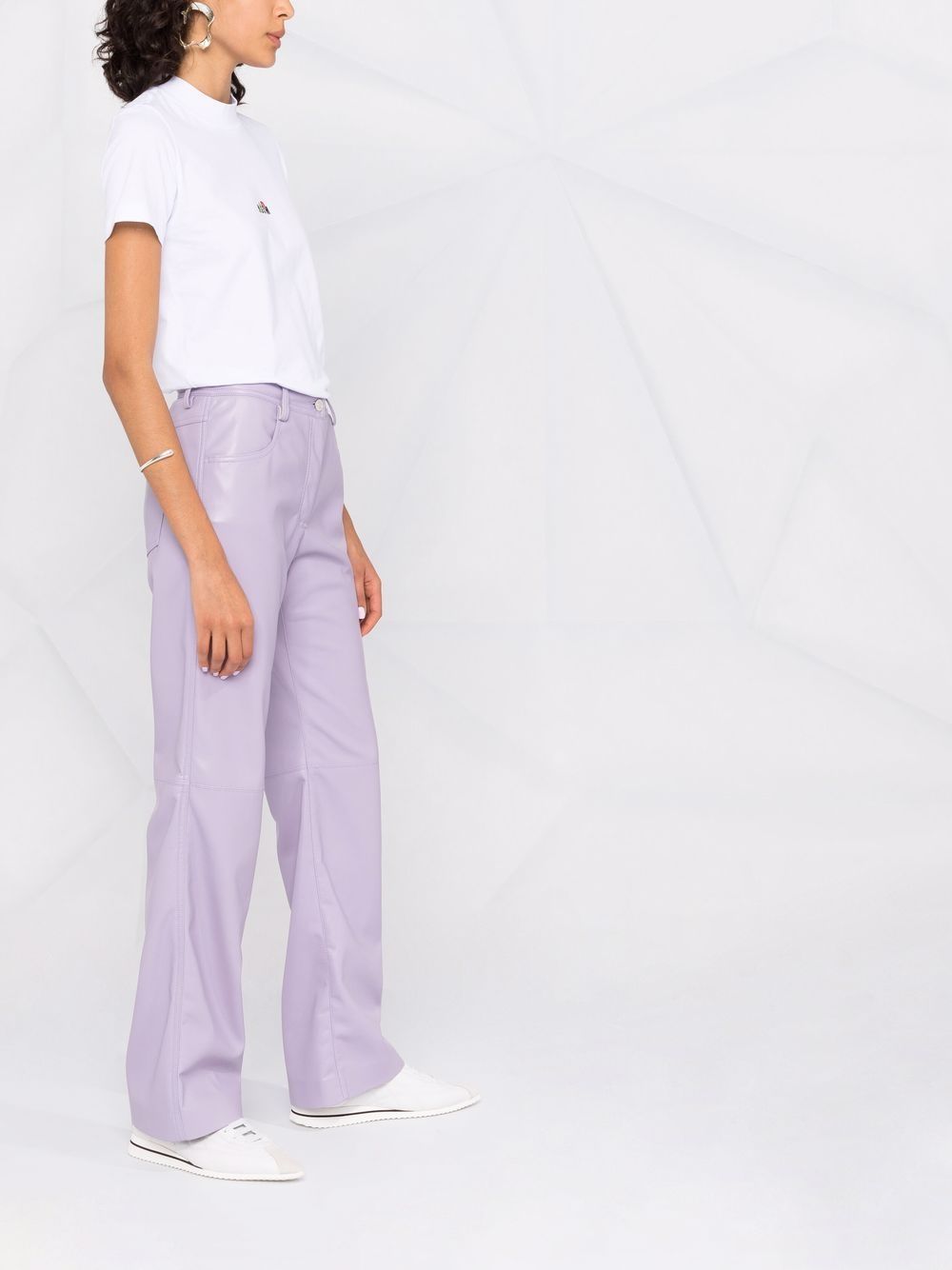 Msgm Embroidered-logo T-shirt In White