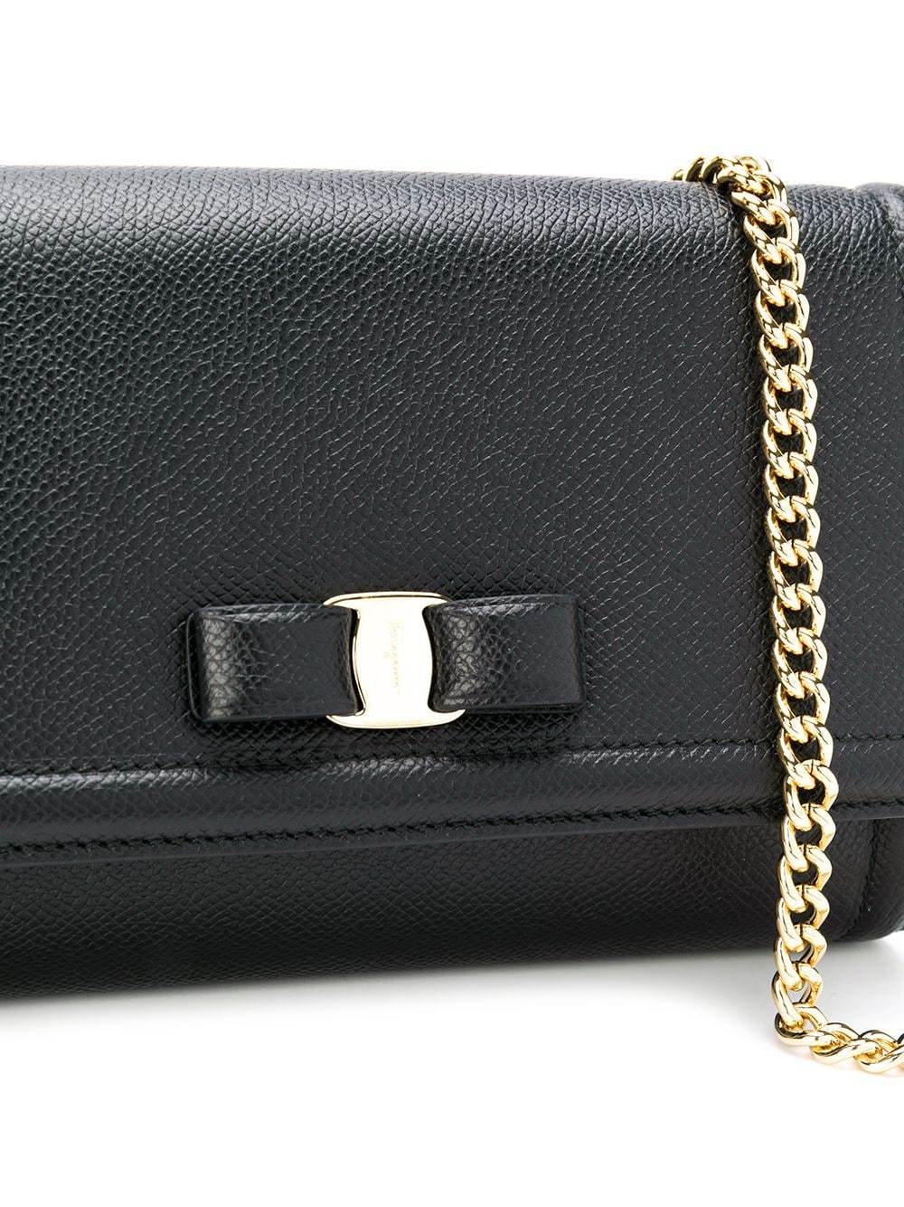 Ferragamo Vara Bow Mini Bag In Black