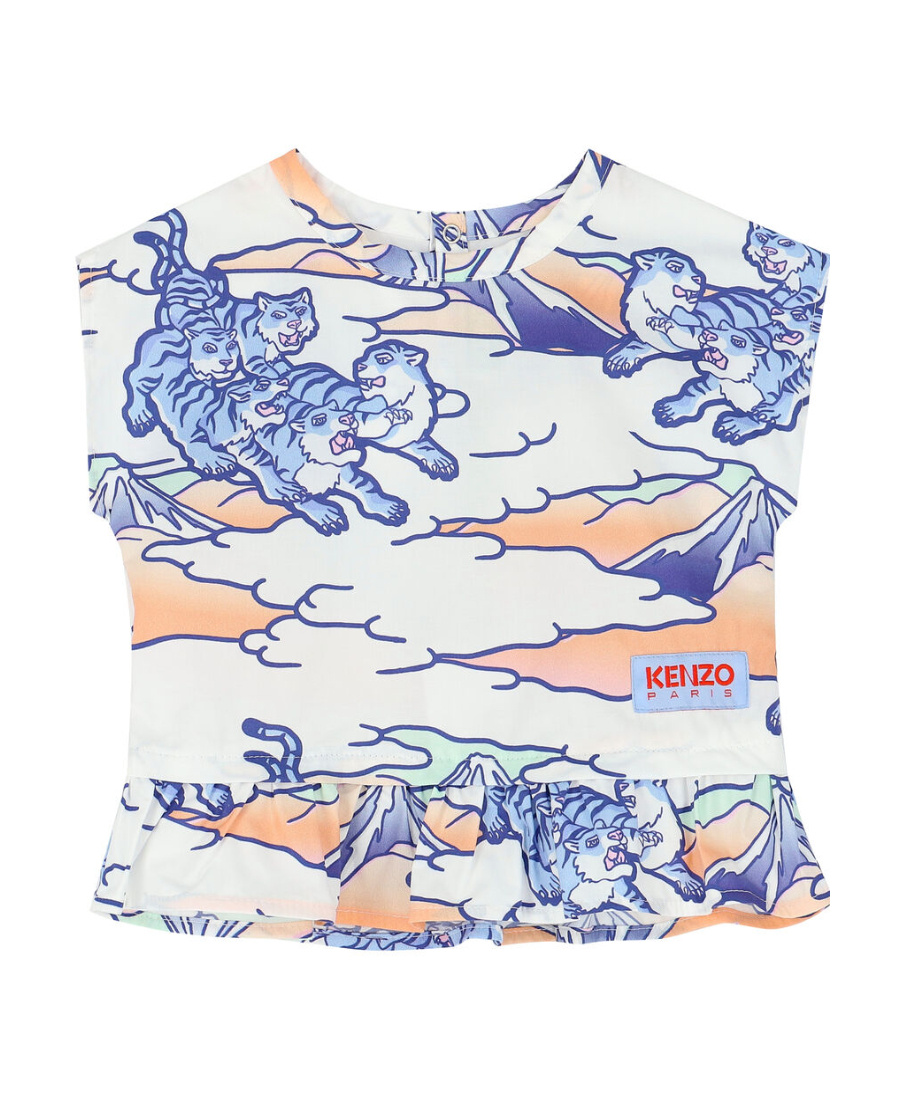 Kenzo Two-piece Sleeveless Top And Trousers In White