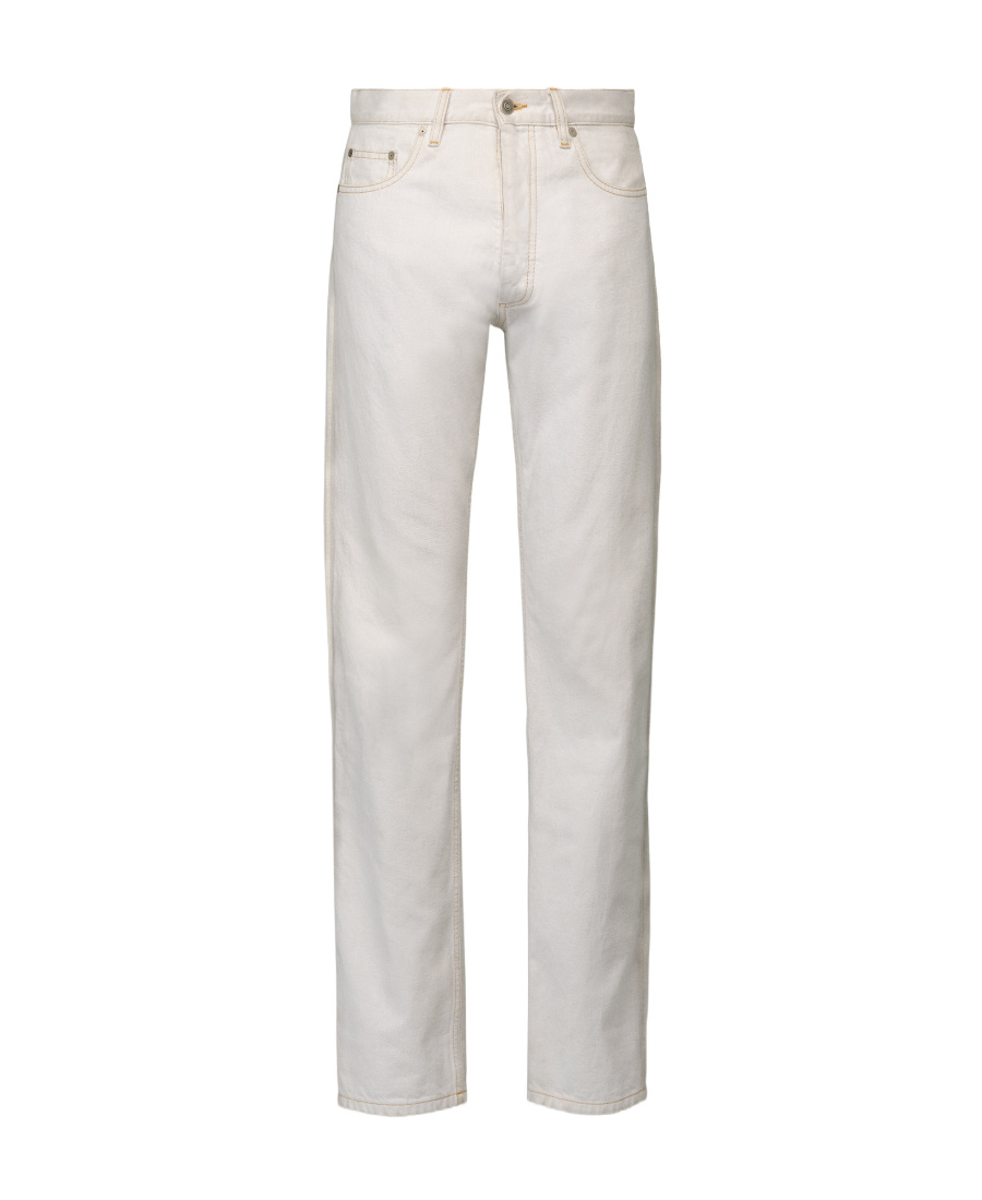 Maison Margiela Straight-leg Mid-rise Jeans In White