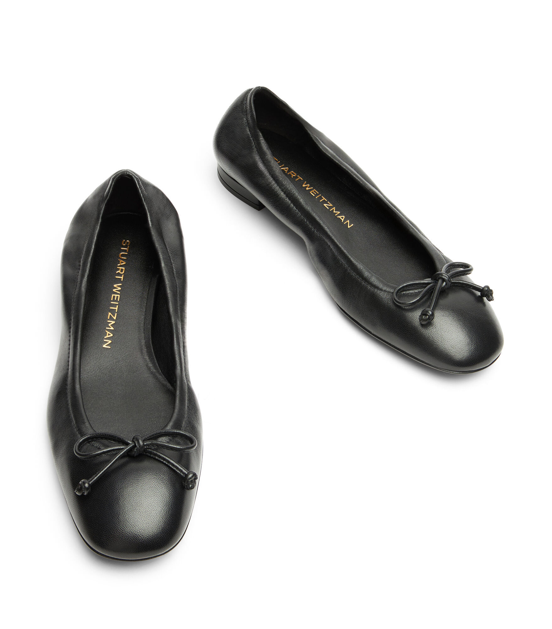 Stuart Weitzman Bria Ballet Flats In Black