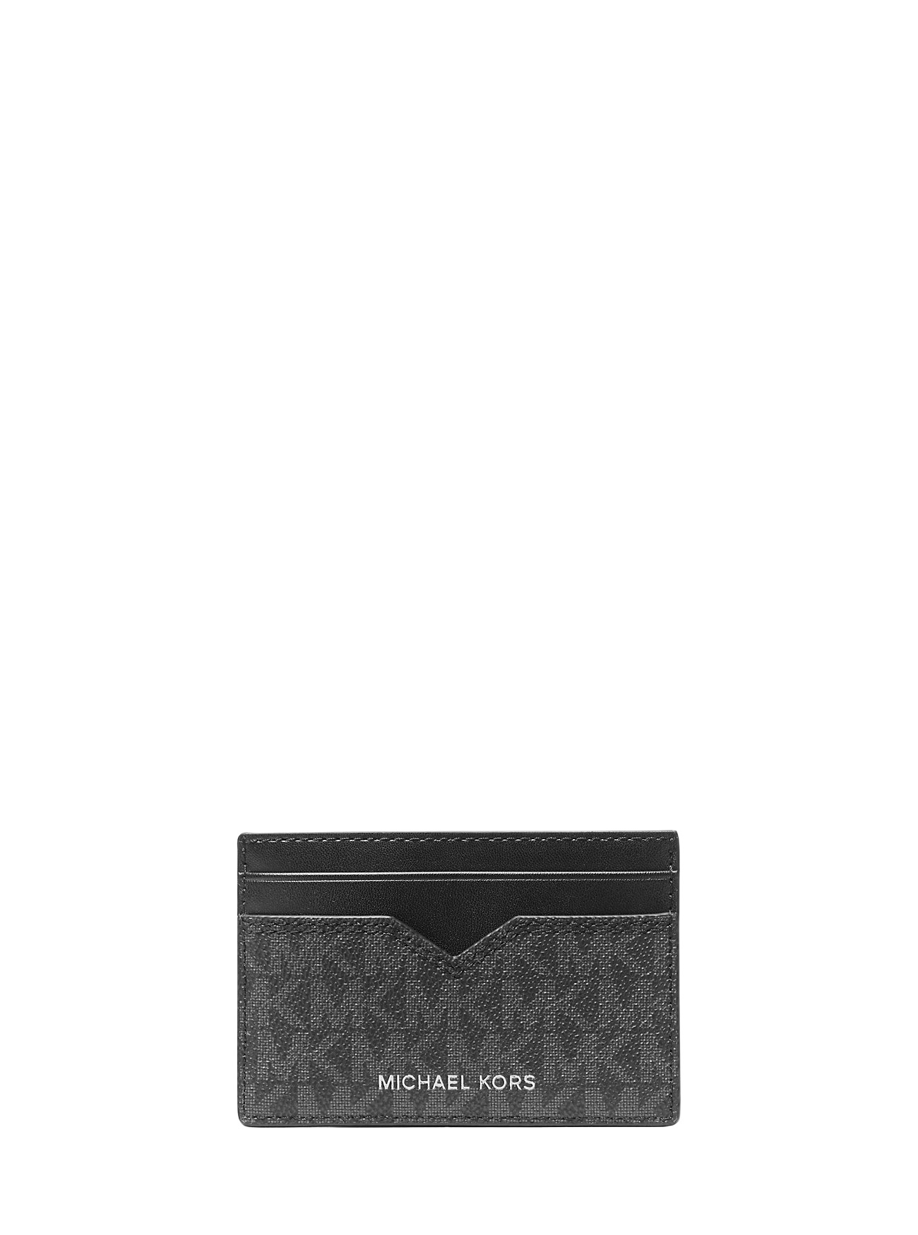 Michael Michael Kors Hudson Card Holder In Black