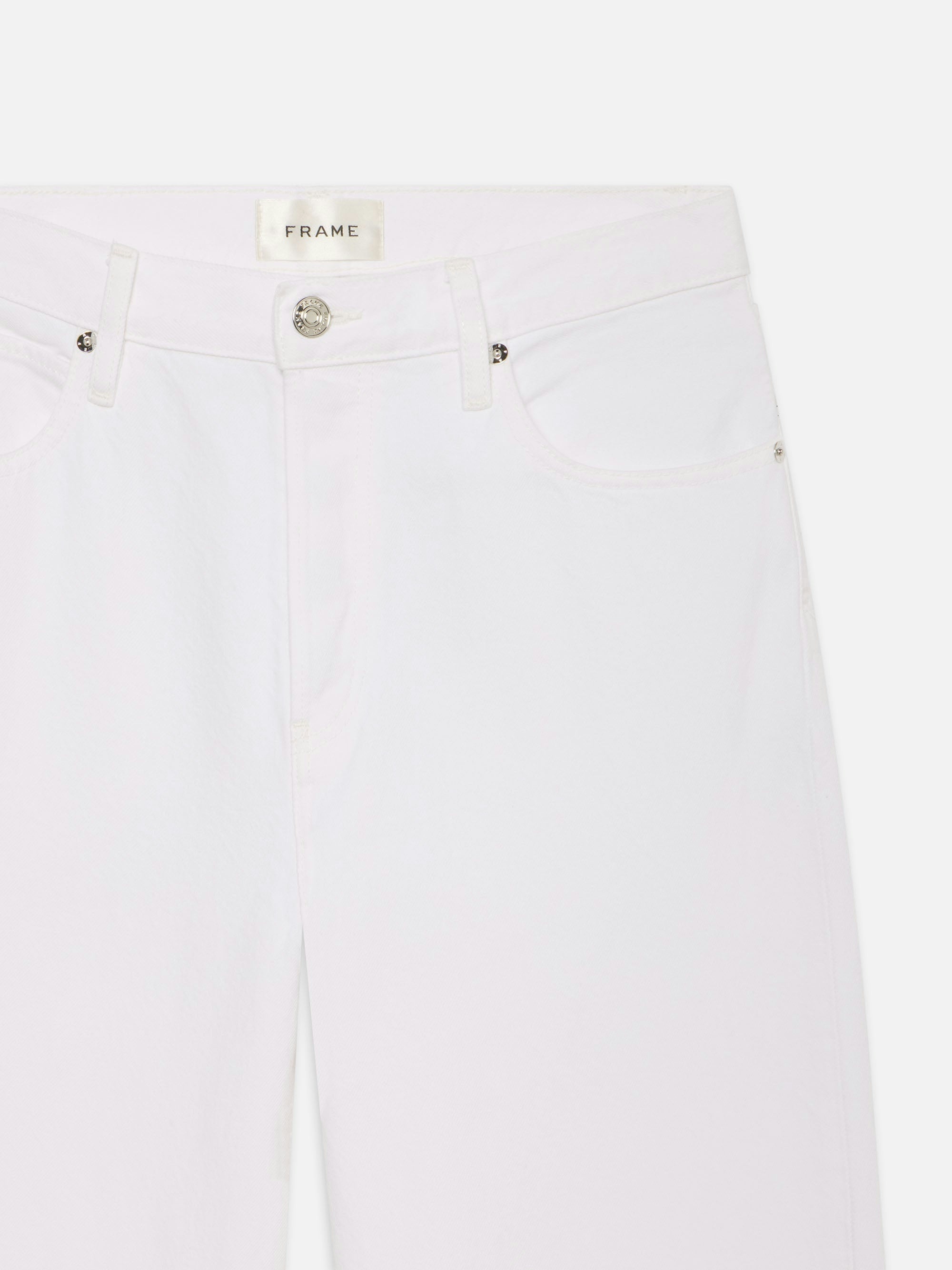 Frame Belt Loops Slacks In White