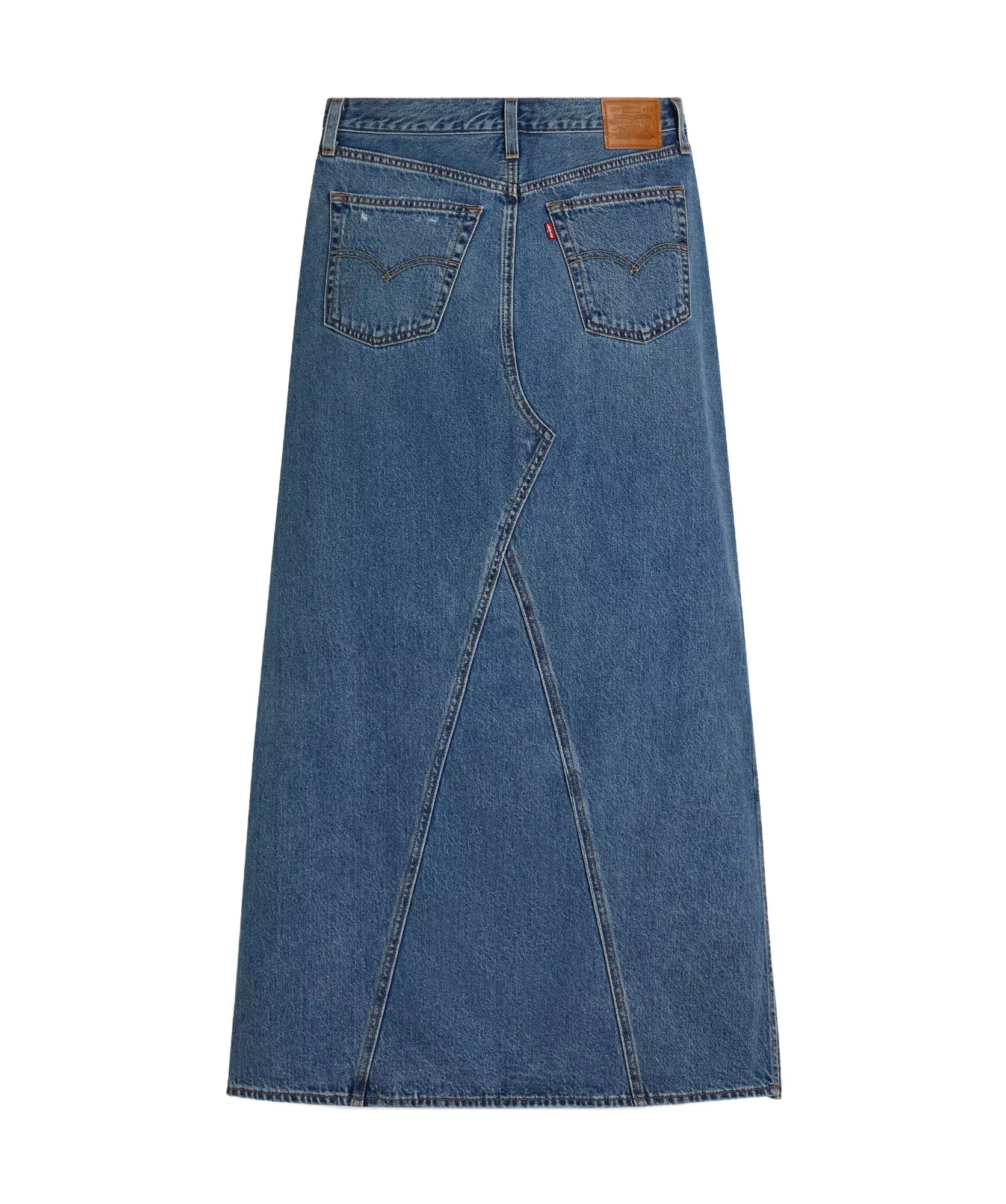 Levi's Icon Denim Midi Skirt In Blue