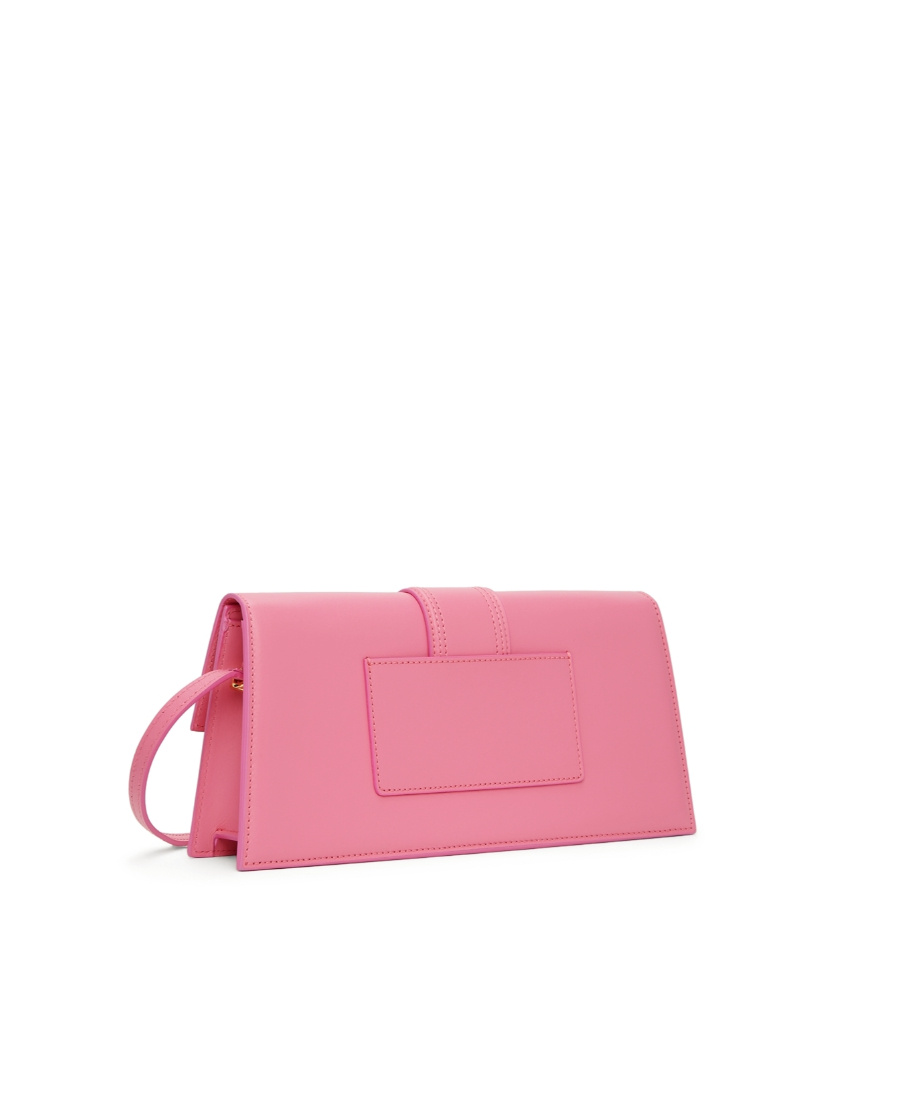 Jacquemus Le Bambino Long Leather Shoulder Bag In Pink