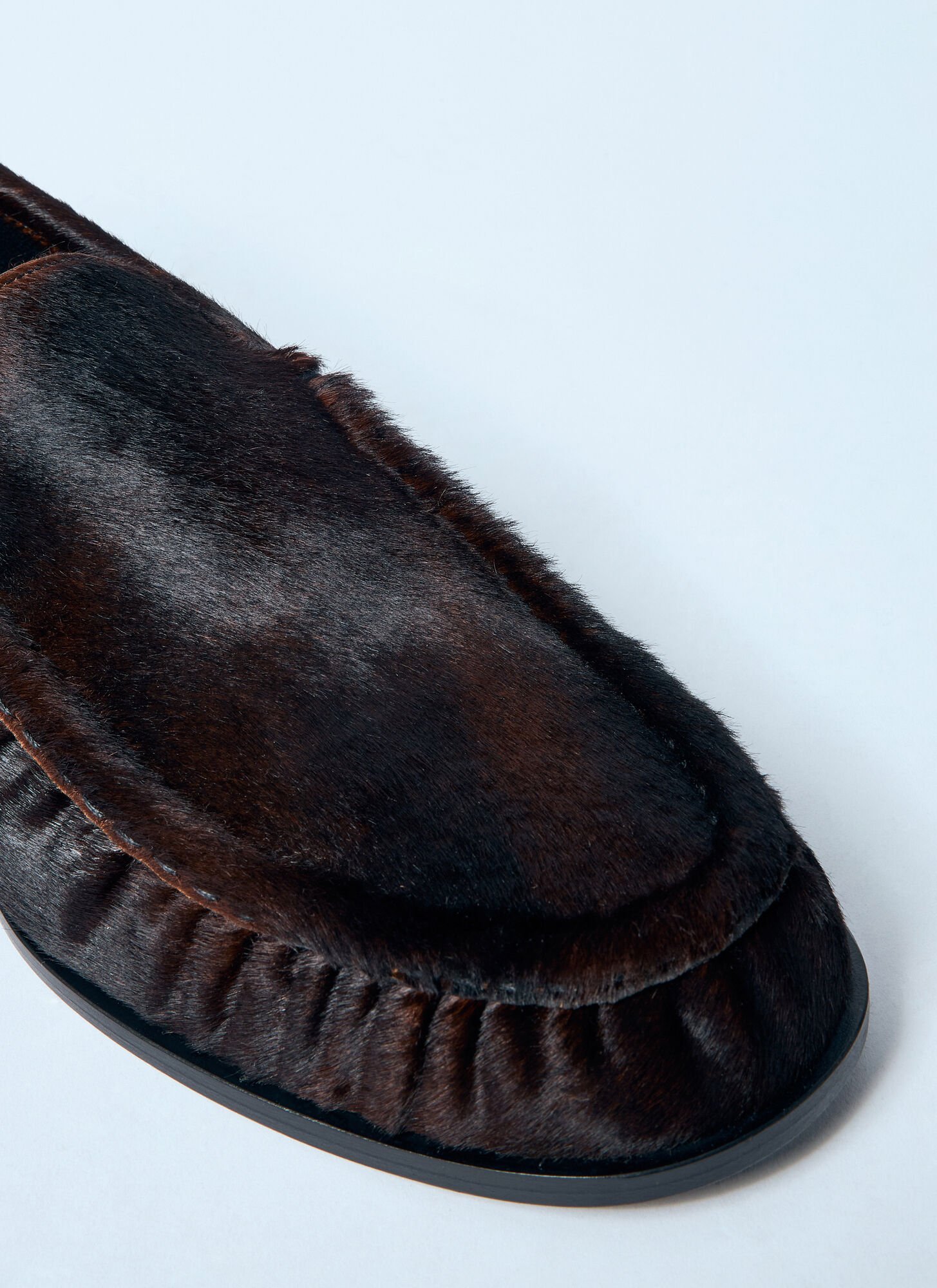 DRIES VAN NOTEN CALF HAIR LOAFERS 