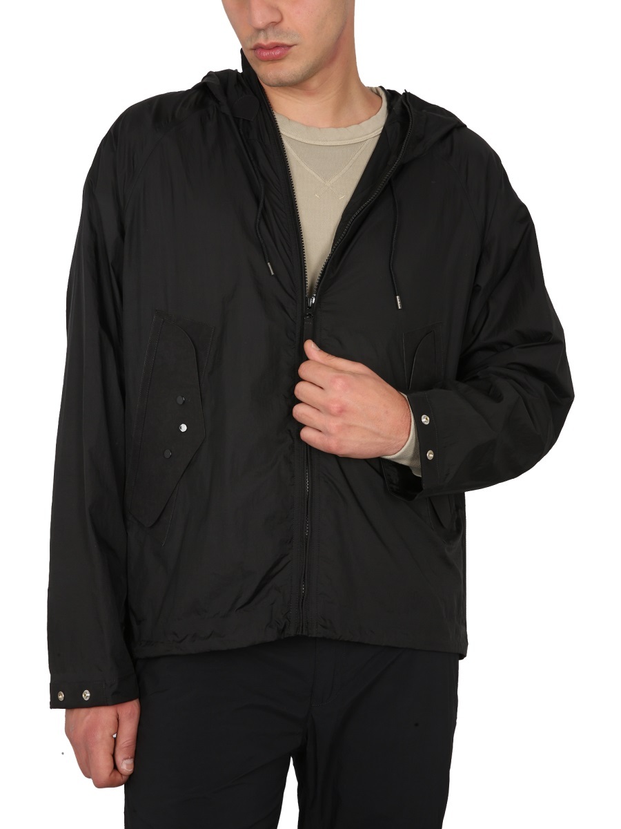 Ten C Combo Bonded Anorak Jacket In Black
