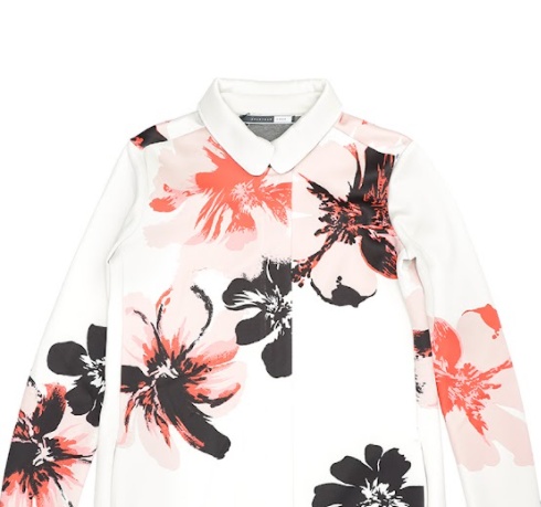 Sportmax Lapel Printed Casual Jacket In White