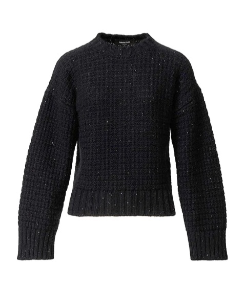 Fabiana Filippi Platinum Sweater With Sequins In Black