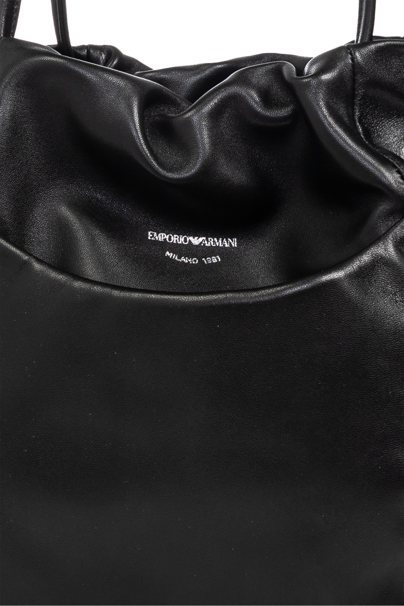 Emporio Armani Double Handle Tote Bag In Black