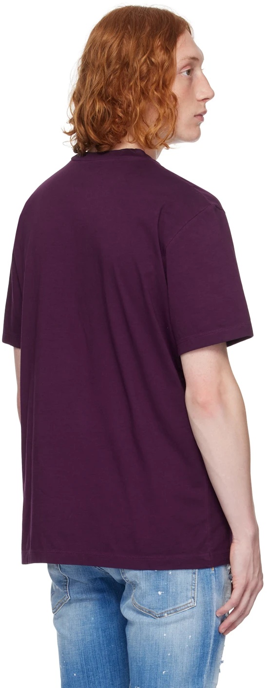 Dsquared2 Round Collar Printed T-shirt In Red